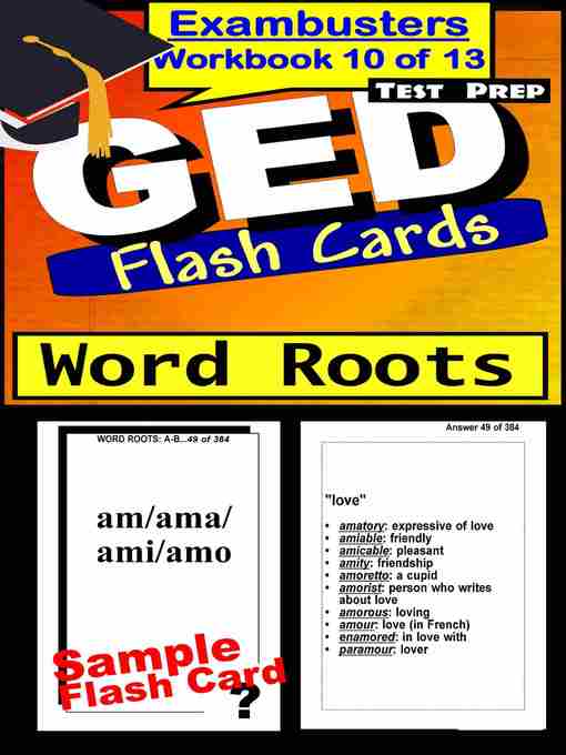 Title details for GED Test Word Roots—Exambusters Flashcards—Workbook 10 of 13 by GED Exambusters - Available